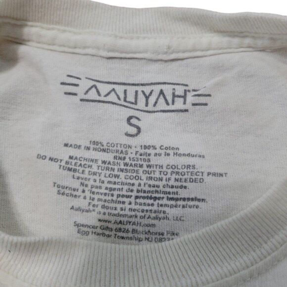 Aaliyah Shirt Size Small SM R&B Music T-Shirt Graphic Print T-Shirt Graphic Tee - Picture 5 of 5
